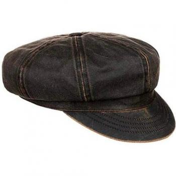 Stetson Sportballonmütze Pe aus Baumwolle, UV‑Blocker, Braun, Größe XL 60–61