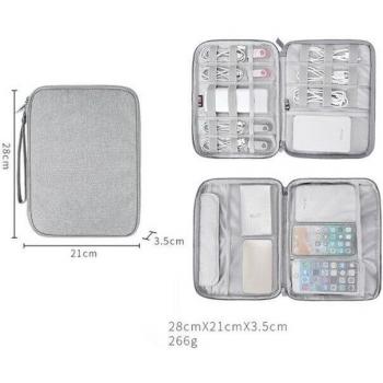 Organizador de cables y cargadores impermeable