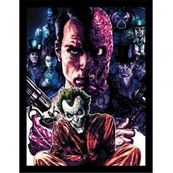 Batman Foes Poster Print 40 cm breed x zwart