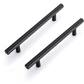 LONTAN 10pcs Black Kitchen Handles 128mm