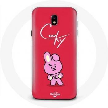 Samsung Galaxy S4 BT21 Cooky Case with BTS Bangtan Boys Red Background