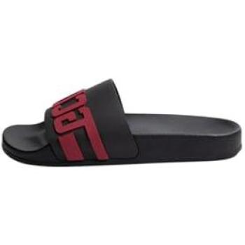 Scarpe gcdn sliders logo catena nera bordeaux uomo