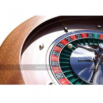 Dal Negro 50cm Mahogany Roulette Wheel