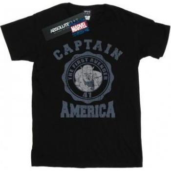T-shirt Boyfriend Capitano America per Donne