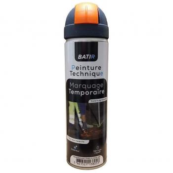 Peinture traçage en aérosol 500ml orange fluo