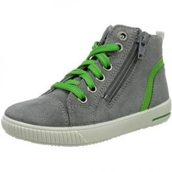 Superfit Baby Jungen Moppy Sneaker, Grau, 21 EU