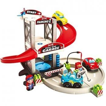 Abrick Super Pack Garage et Transporteur 86 pièces, Blanc