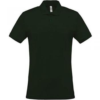 Polo Kariban Vert Foncé Manches Courtes pour Homme