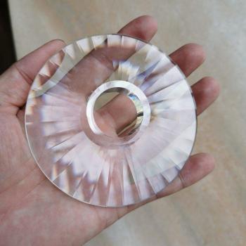 Crystal Flower Cone Prisms for Chandelier Lighting Decor (80/90/100mm Diameter)