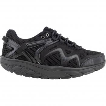 MBT Himaya 18 SYM Women's Black Nubuck Leather & Mesh Sneakers