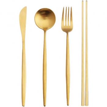 4-Piece Stainless Steel Dinner Set
