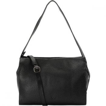 Zaira 32 cm Shoulder Bag in Black Leather