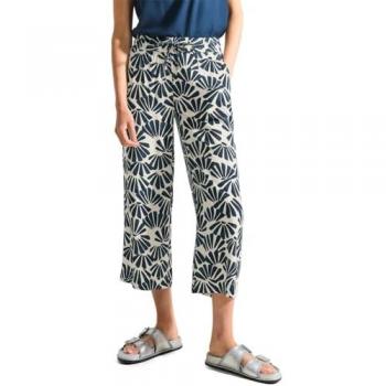 Vêtements féminins: Pantalon viscose imprimé bleu « Cecil » – L