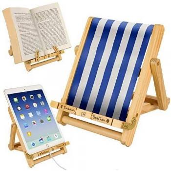 Bookchair Medium Blau-Weiß gestreift
