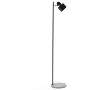 Lámpara de Pie Modulada Beliani en Negro Metálico