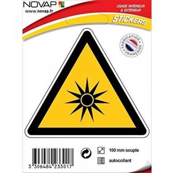 Marquage de sécurité optique – panneau triangle 100 mm