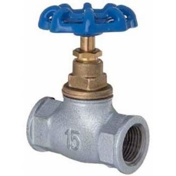 5907798783373 Zawór Żelowy Przełotowy 3/4' UN – Inline Cast Iron Screw Valve for Water Flow Control