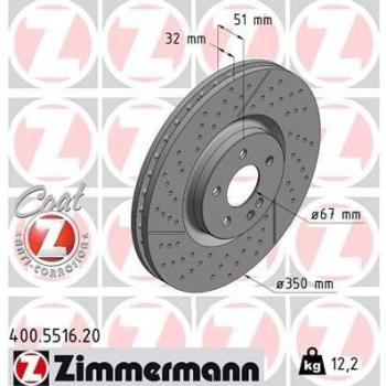 Brake Disc Zimmermann 400.5516.20