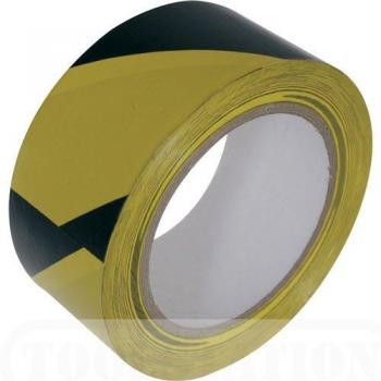 Warning Tape 50mm x 33m, Yellow and Black