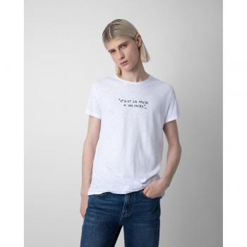 Camiseta de Hombre en Color Blanco de Zadig & Voltaire