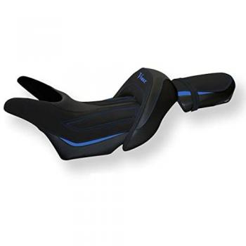 Rivestimento sella Odessa Velvet 3BE Blu con Logo – Yamaha V‑Max 1700 (08‑17)