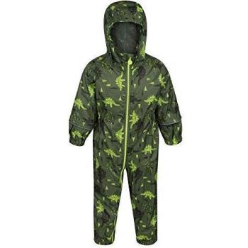 Regatta Kinder-Pobble Overall – Dino‑Cypress Grün (12–18 m)