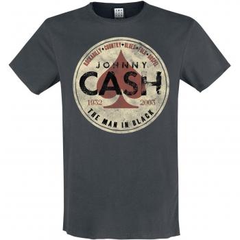 Johnny Cash T‑shirt “The Man In Black” – Amplified Series – Anthracite – Hommes (S–3XL)