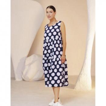 Abito A-line in bulle ISSA Plus S blu