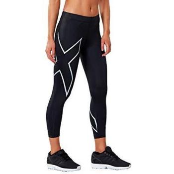 Core Compression Tights for Women, 2XU, Silver/Black, M