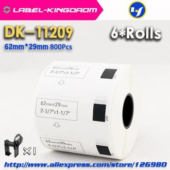 Brother DK-11209 Compatible Label Rolls 62mm x 29mm 800 Labels
