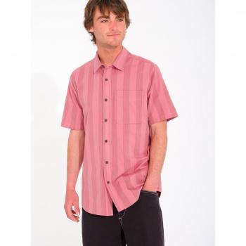 Camicia Volcom a Maniche Corte Newbar Stripe