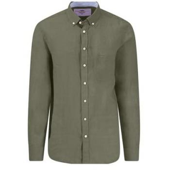 Olive Long Sleeve Fynch Hatton 3XL shirt