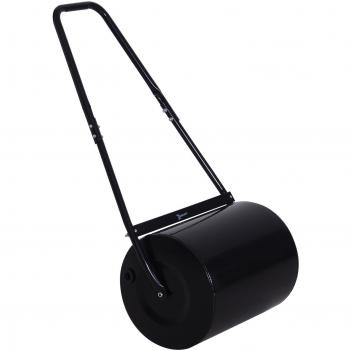 Rodillo de Jardín Durhand Acero 30L Llena de Agua o Arena Φ32x40cm Asa Desmontable