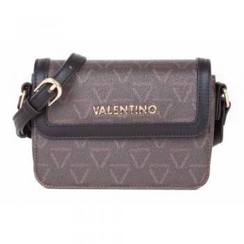 Valentino Damen Schultertasche Lady Re Flap Bag Schwarz/Braun