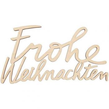 Rico Design Weihnachtsdeko aus Holz Frohe Weihnachten