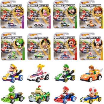 Coffret de voitures assorties Mario Kart