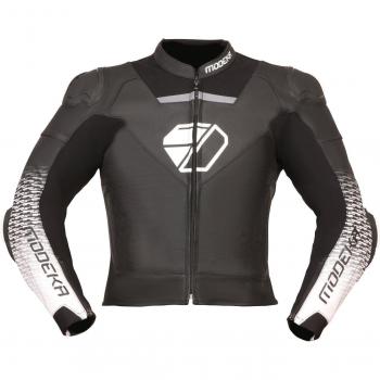Cuir Moto Modeka Yron Veste Noir Blanc 48