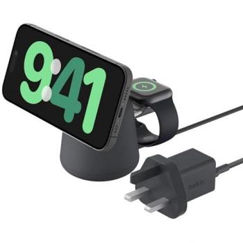 Belkin Belk BstCharg 2in1 Charging Stand Charcoal