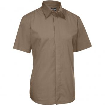 Camicia da uomo JOBELINE Noah maniche corte 45/46 tortora