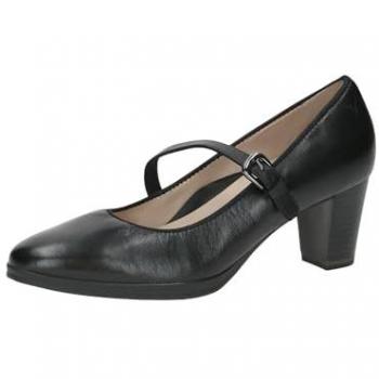 Escarpin à talon bloc, couleur noire, CAPRICE, 38,5 US