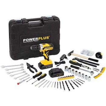 Powerplus: Trapano Avvitatore a Batteria Ricaricabile, 20V, 133 Accessori e Valigetta