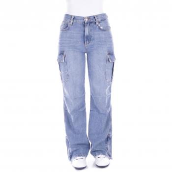 Cargo Pants Denim Blu Donna LIU JO