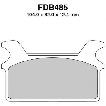 Plaquettes de frein Ferodo pour Harley Davidson 1340 FLHS 1987 à 1993 FDB485P