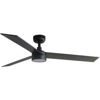 Faro RUDDER L 132cm LED Deckenventilator schwarz Nussbaum