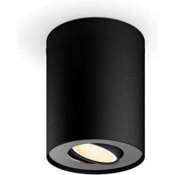 Philips Hue White Amb. Pillar Spot 1 flg. schwarz 350lm inkl. Dimmschalter