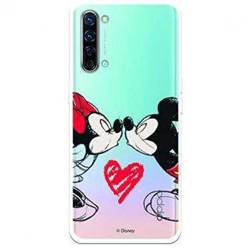 Disney Cover Clear Mickey e Minnie Kiss per Oppo Reno3
