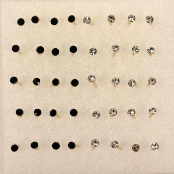 Cristal Brillante Aretes para Mujer y Niña