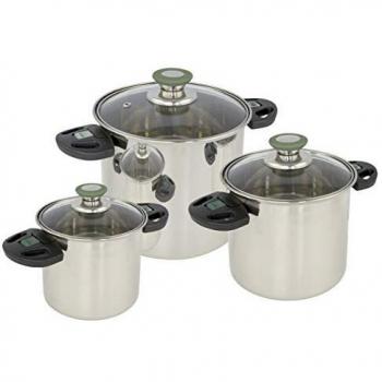 Stainless Steel Bo-Camp Cookware Set (Elegance Compact 3)