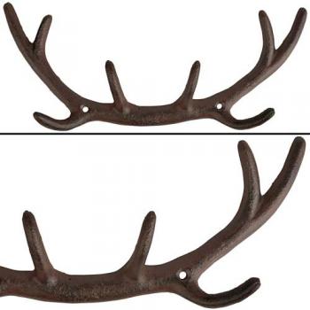Rustikaler Wandhaken Hirschgeweih Design