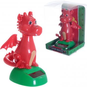Red Welsh Dragon Solar-Powered Collectible